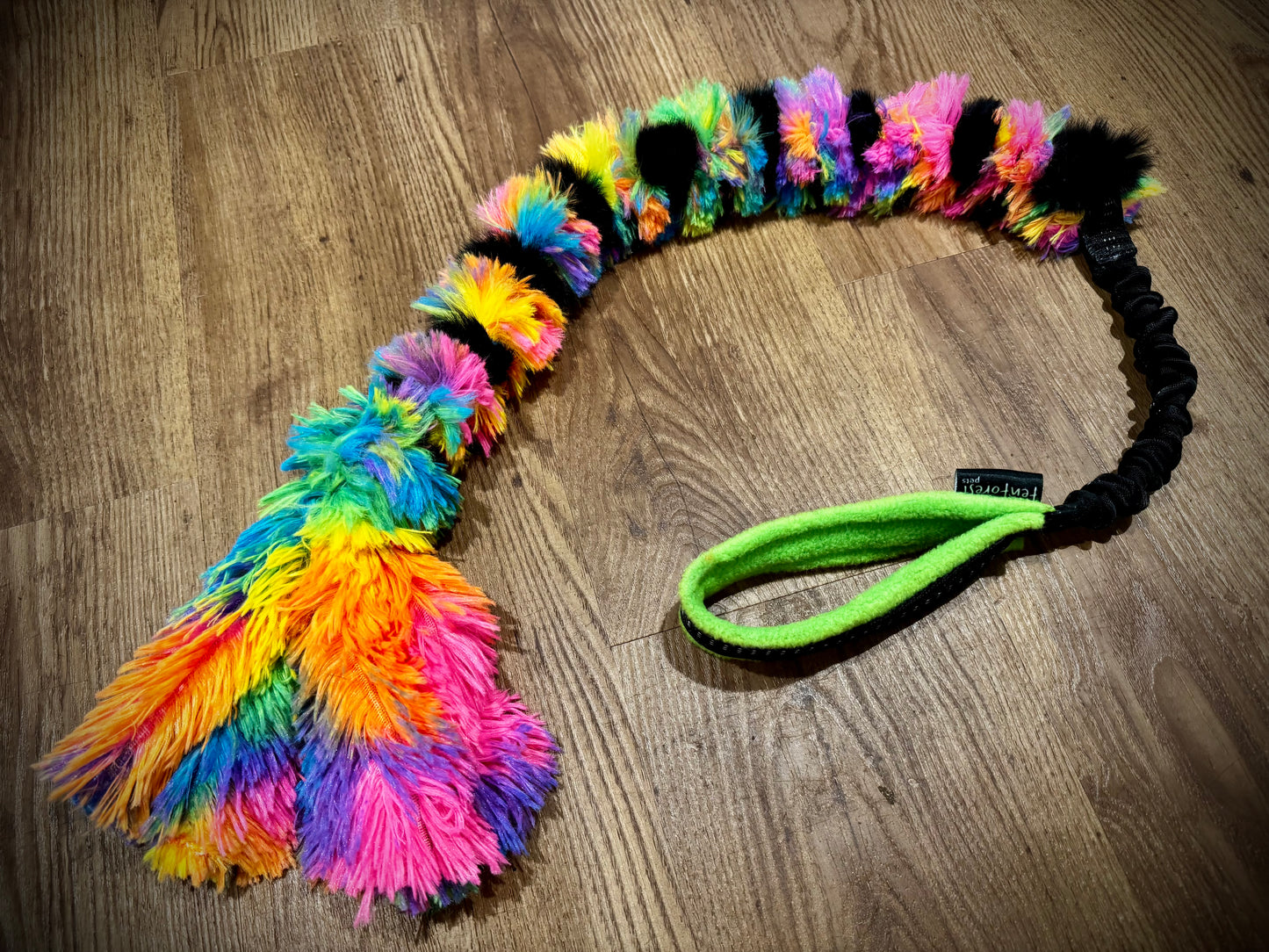 Rainbow rabbit minky Plait