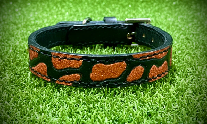 Orange glitter patch 10.5-12.5” neck