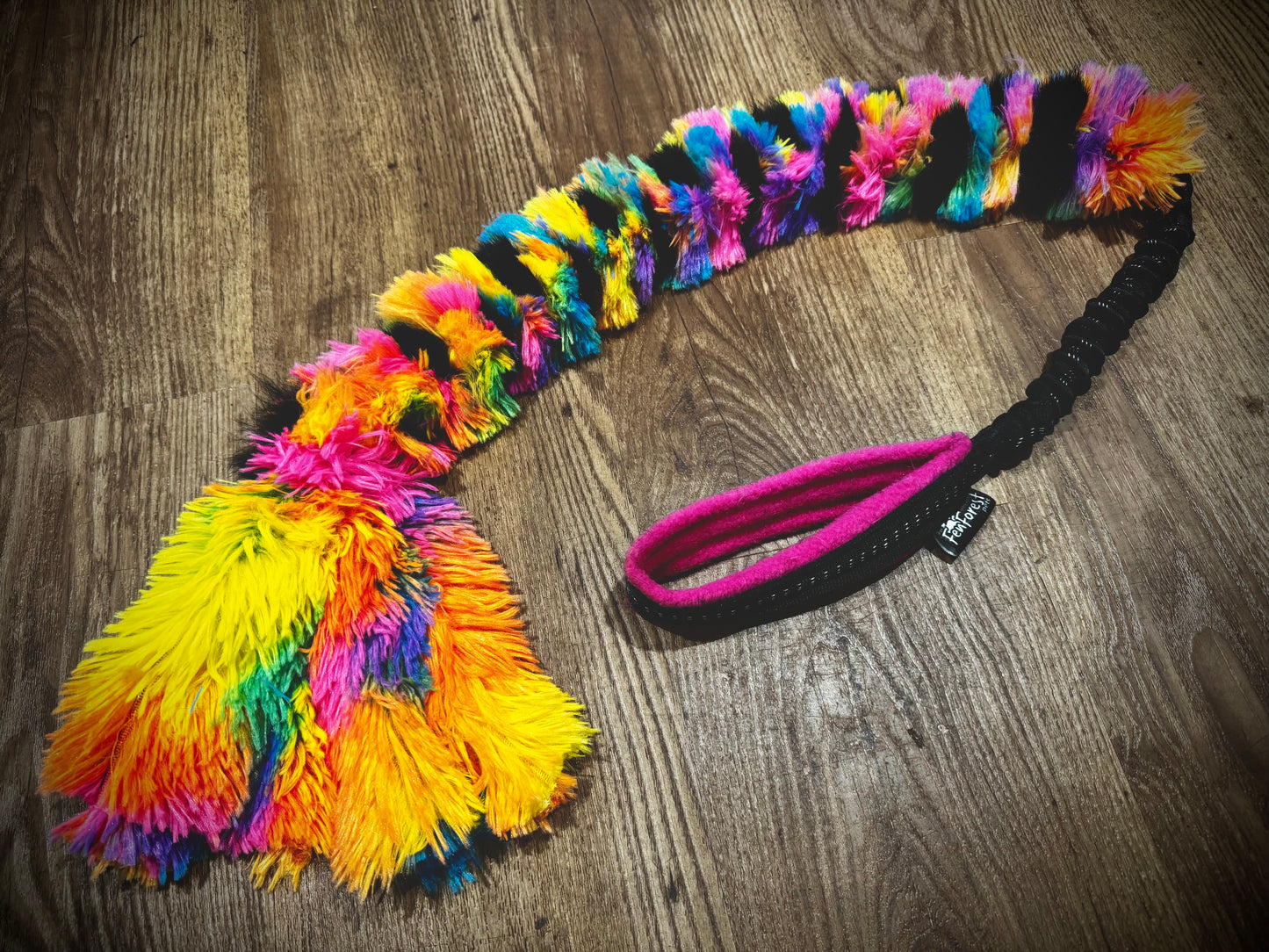 Rainbow rabbit minky Plait