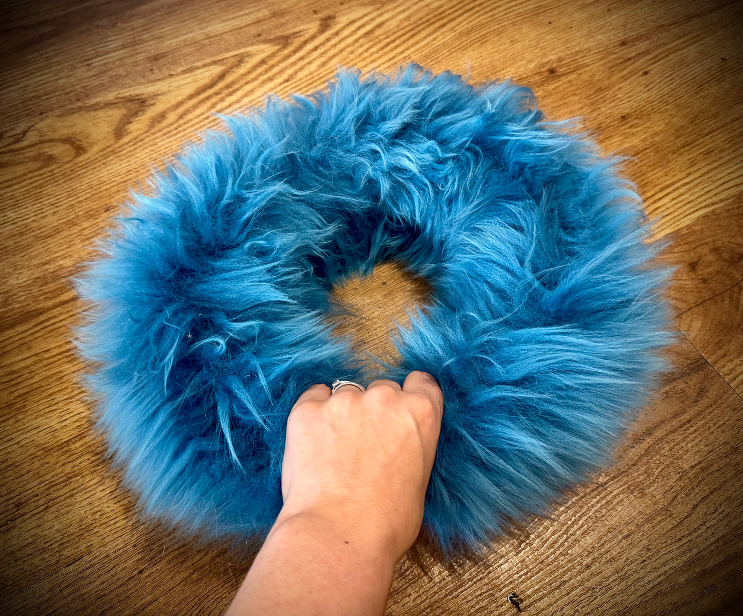 Infinity Sheepskin Ring 9”