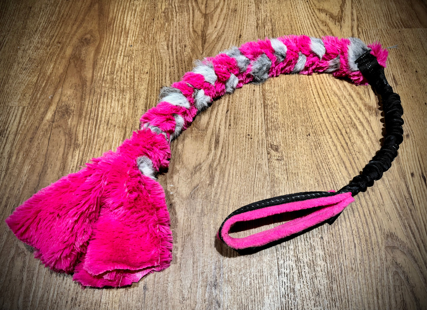 Slimline rabbit minky Plait (Natural Grey Rabbit)