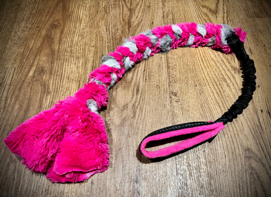 Slimline rabbit minky Plait (Natural Grey Rabbit)