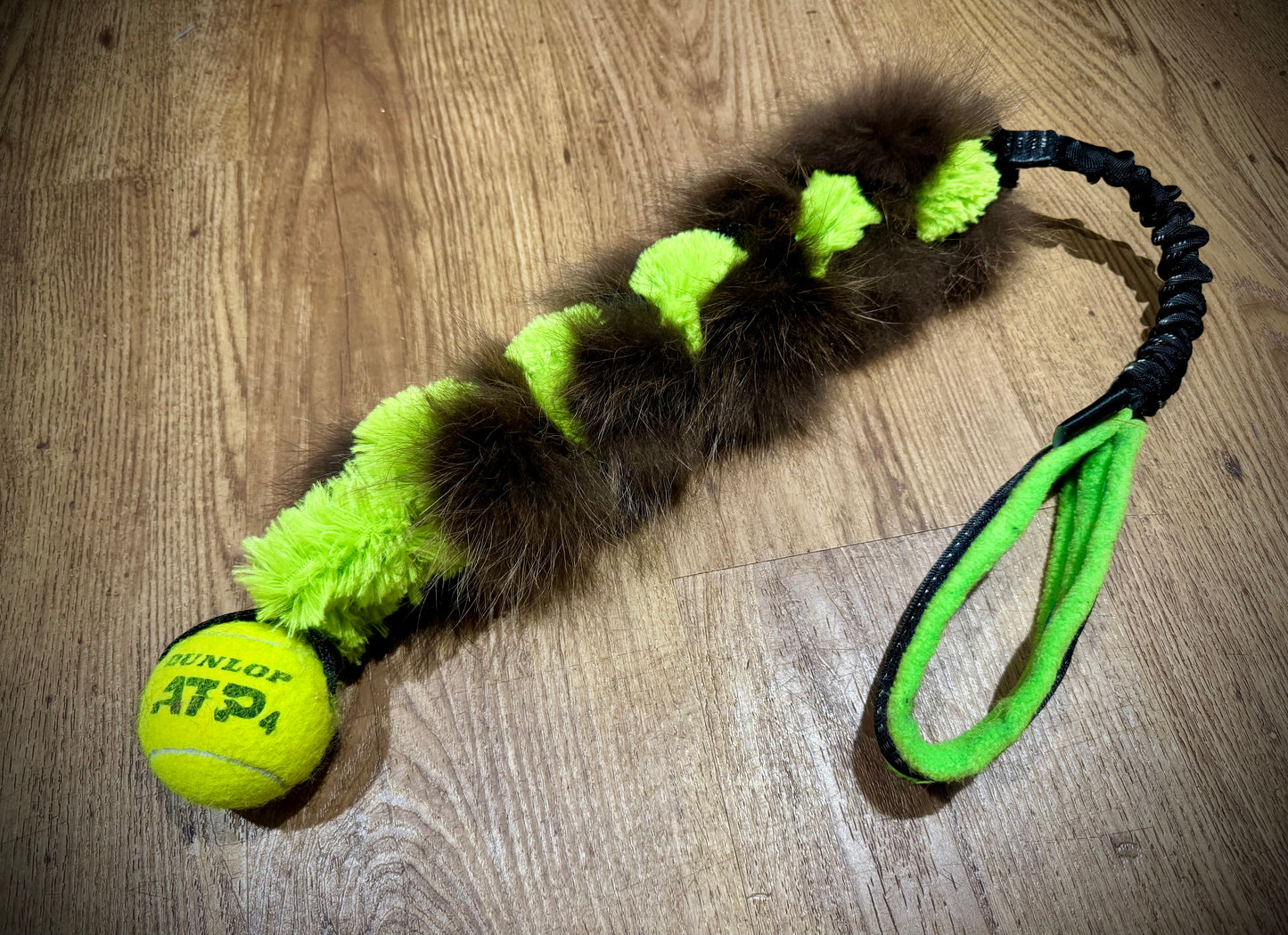 Raccoon Minkee Bungee + Tennis Ball