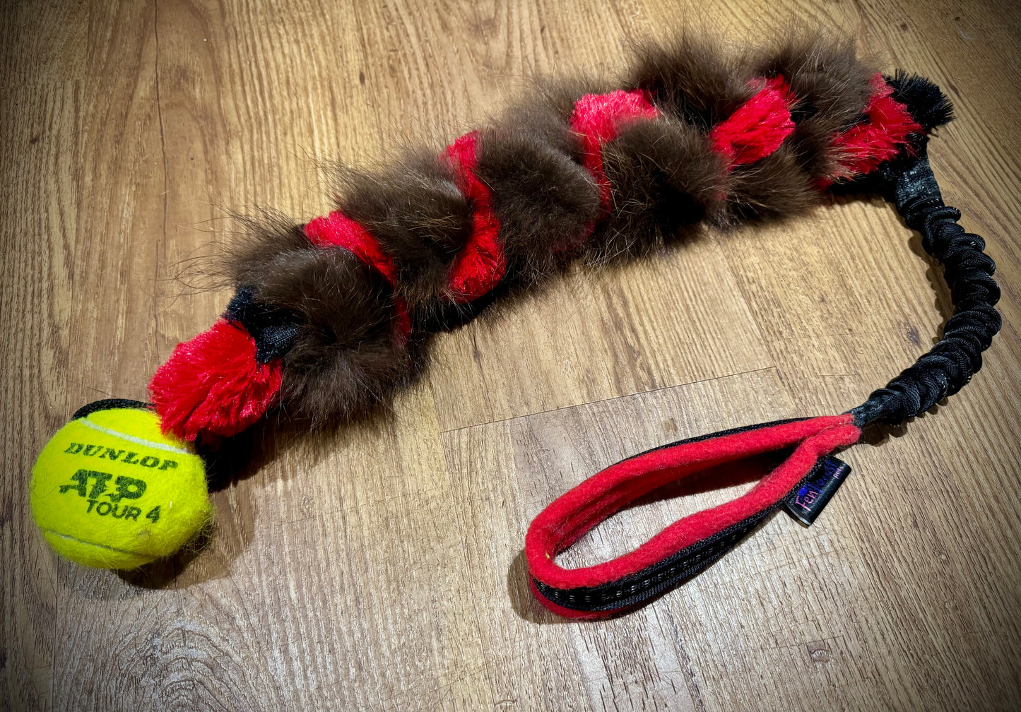Raccoon Minkee Bungee + Tennis Ball