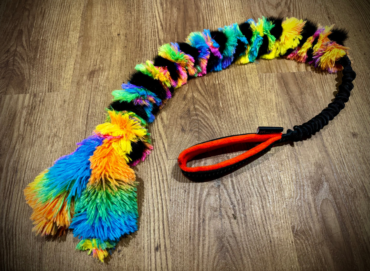 Rainbow rabbit minky Plait