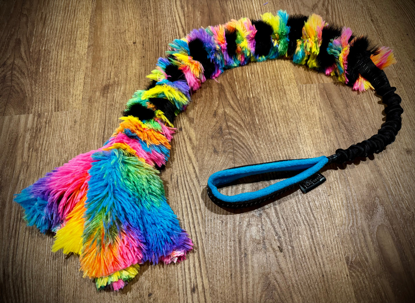 Rainbow rabbit minky Plait