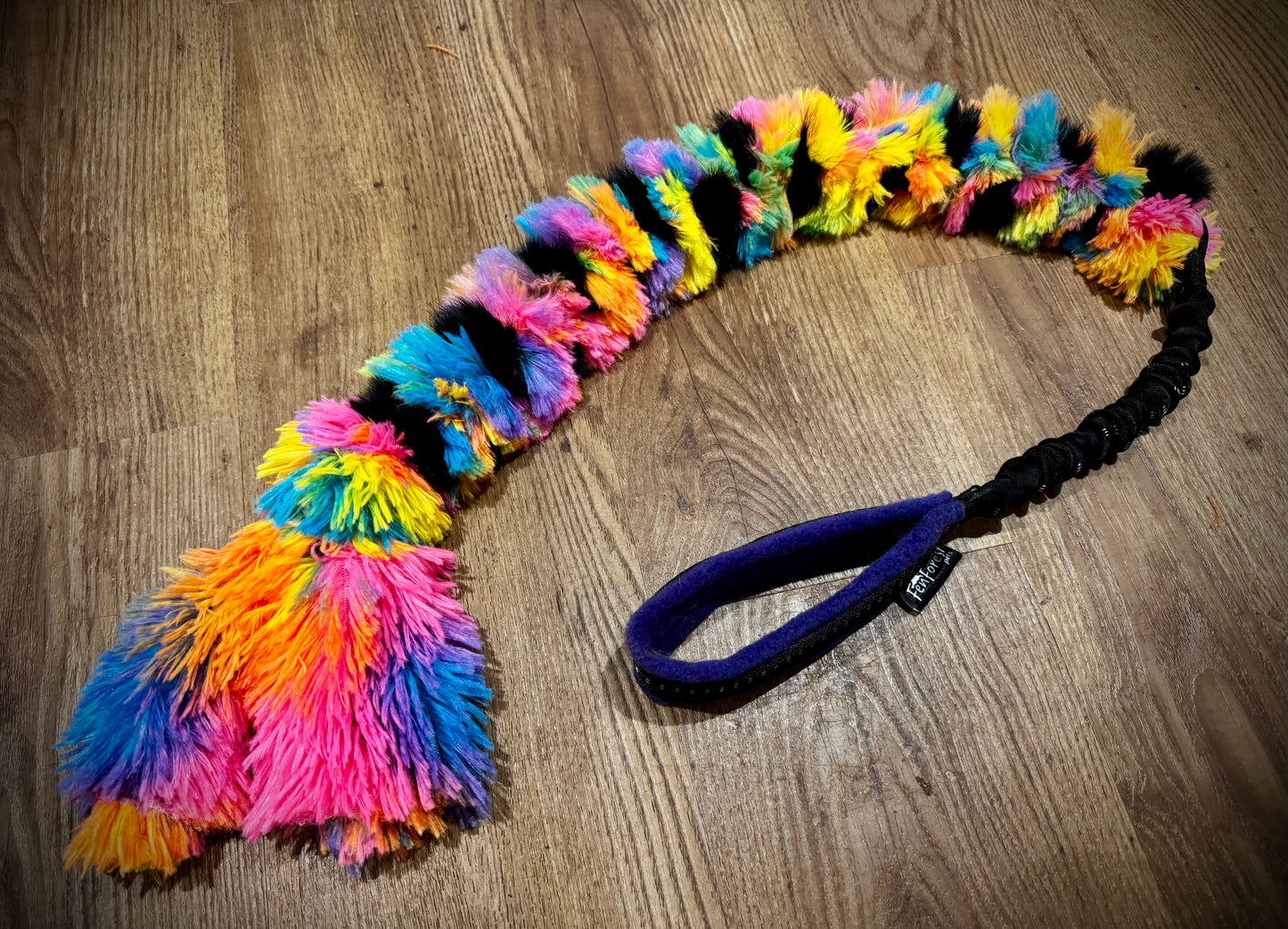 Rainbow rabbit minky Plait