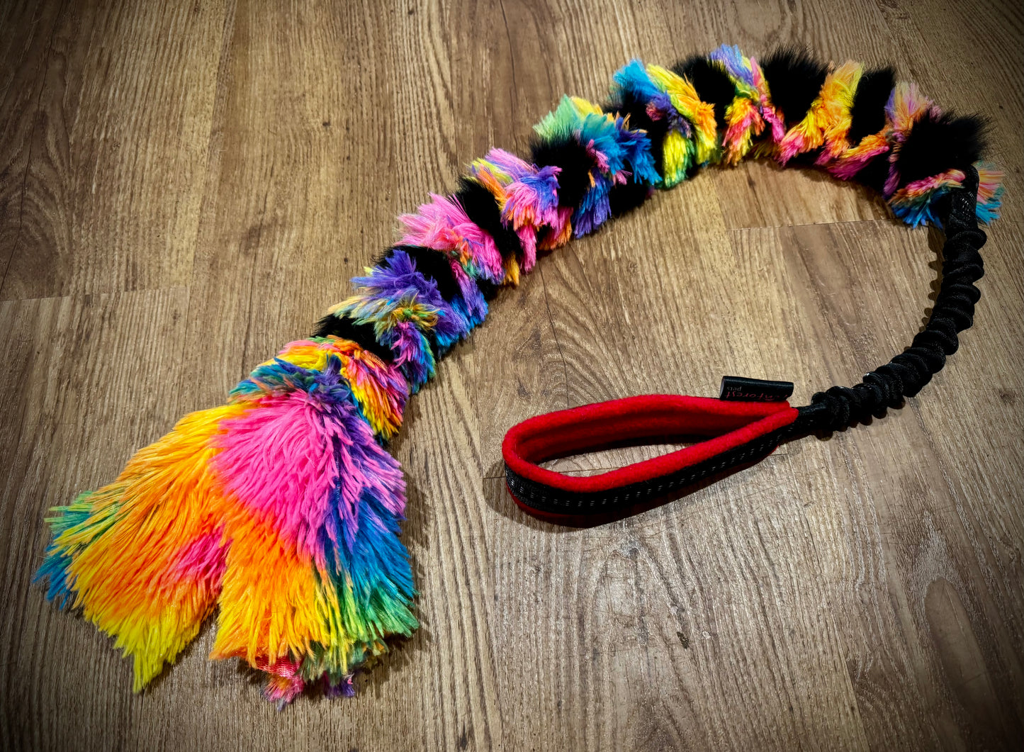 Rainbow rabbit minky Plait