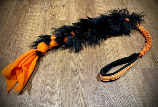 Sheepskin & polar fleece plait bungee