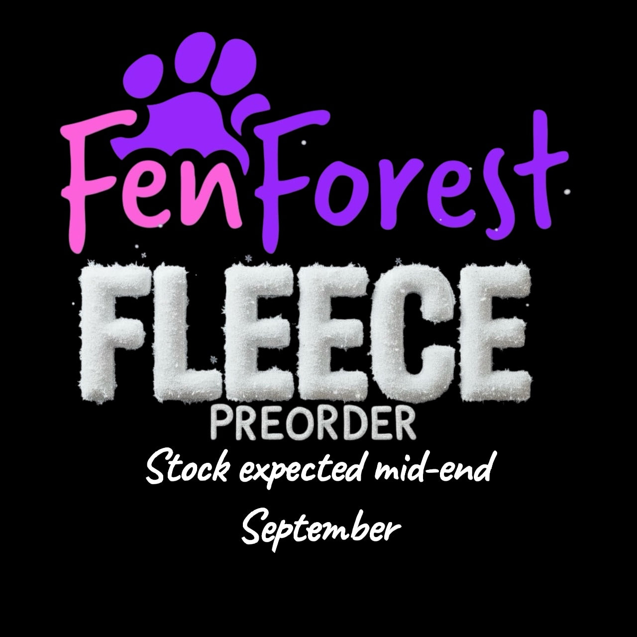 PREORDERS ONLY The FenForest Fleece stock due in Mid-End September