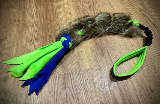 Raccoon Plait bungee (blue/lime)